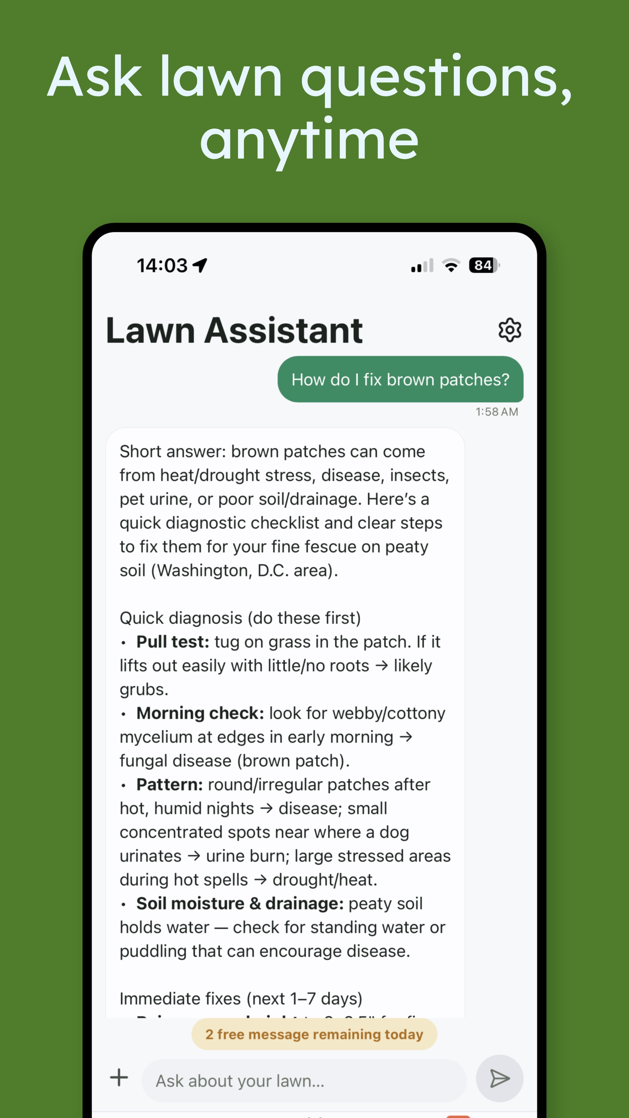 Lawn Scan app screenshot 5 of 5
